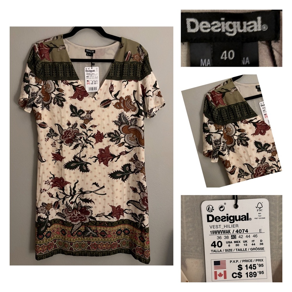 Desigual Multicolor Dress NWT